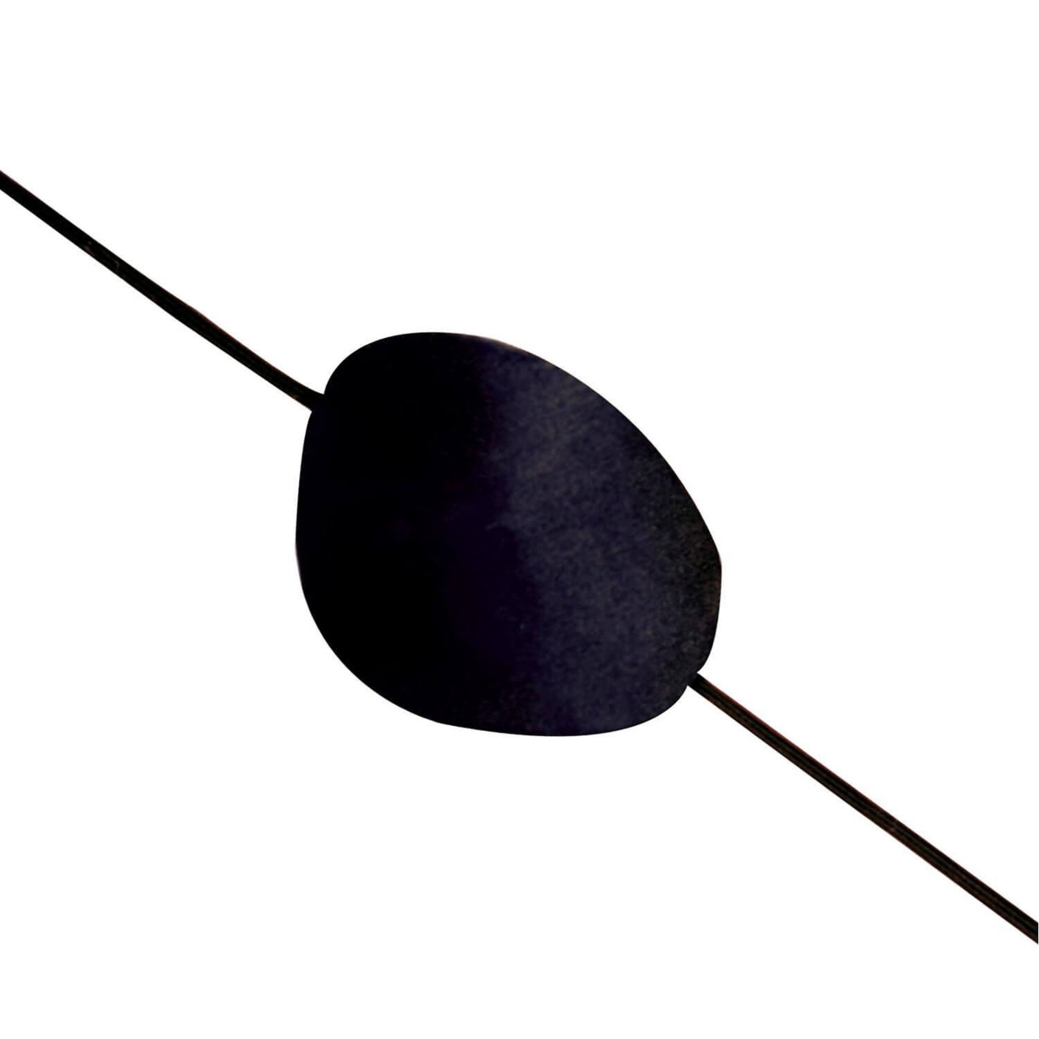 Voir la diapositive 2 : WIDMANN Cache-oeil de pirate satin noir - Adulte