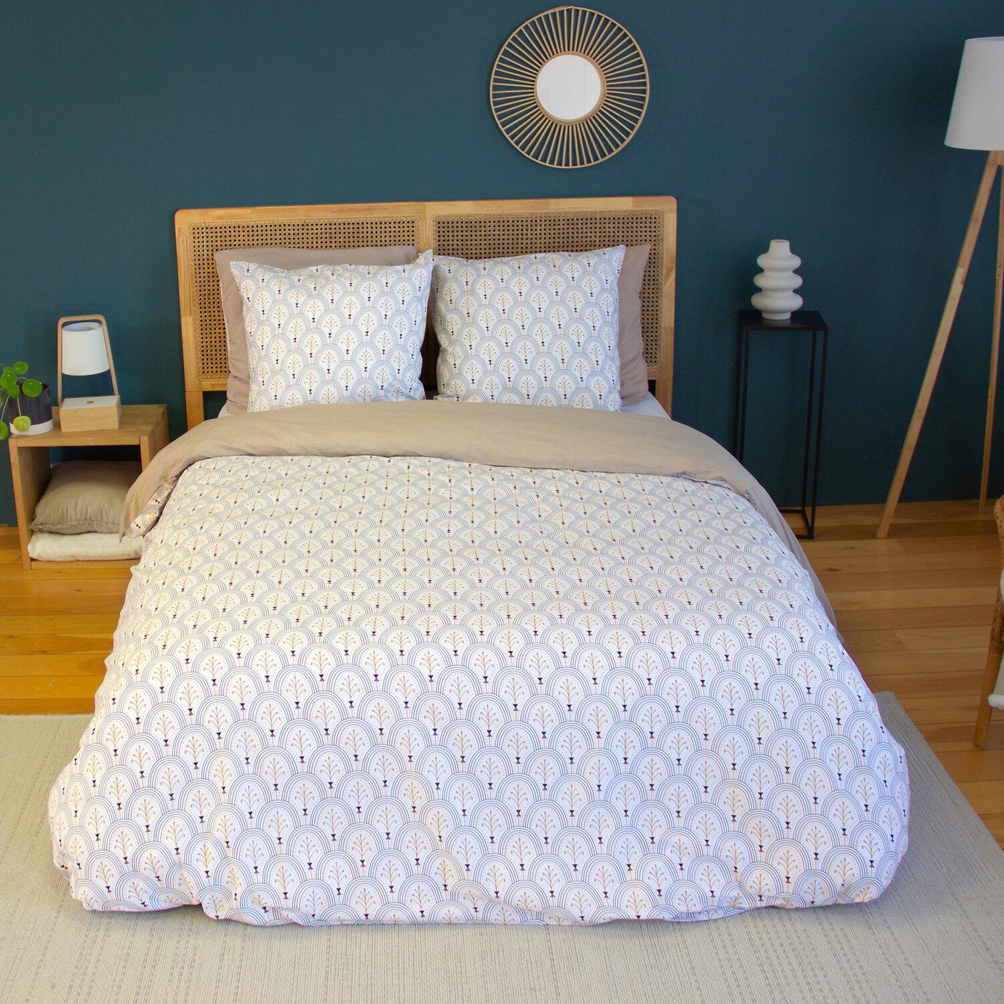 Home collection Parure de couette 3 pcs 240x220 100% coton 57 fils, wac