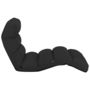 Voir la diapositive 3 : VIDAXL Chaise pliable de sol Noir Similicuir