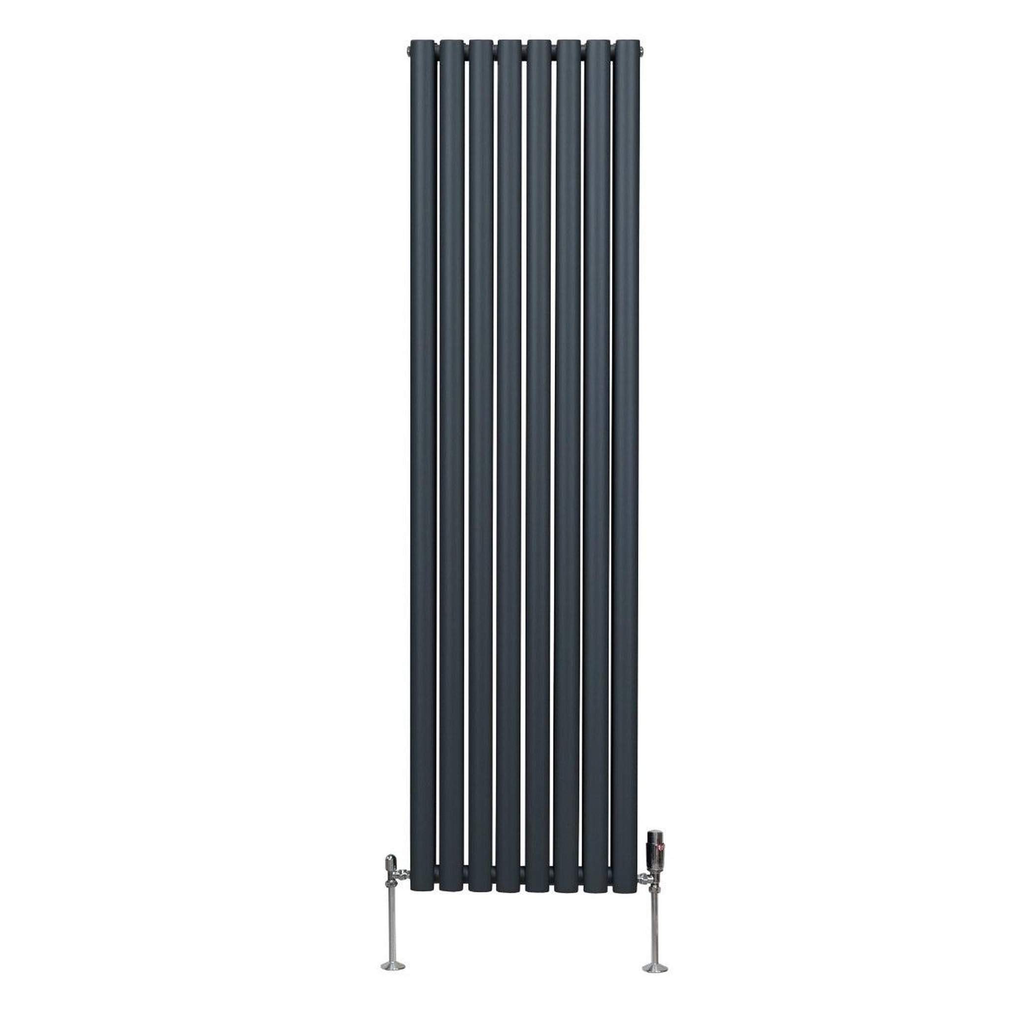 Voir la diapositive 2 : MONSTERSHOP Radiateur à colonnes ovales & robinet, 2 panneaux - 1800 x 480 mm