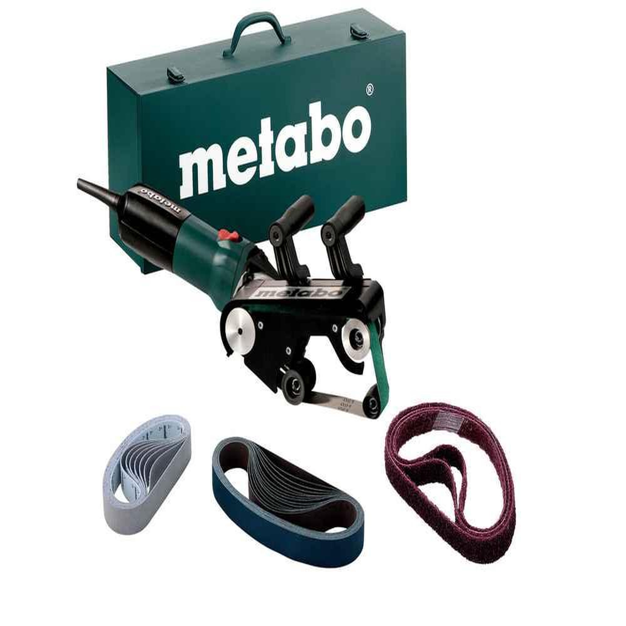 METABO SAS Ponceuse à tubes rbe 9-60 - 900w - diamètre de tube max. 60 mm - coffret avec set d'accessoires