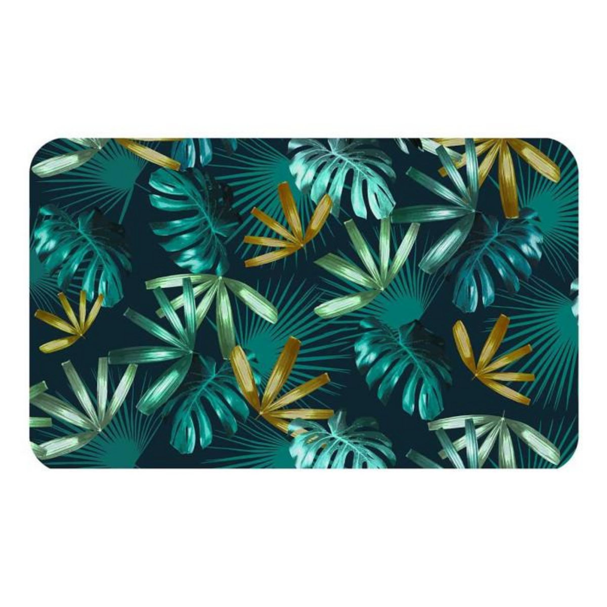 Paris Prix Tapis Déco Imprimé  Blue Garden  45x75cm Bleu