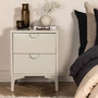 Voir la diapositive 6 : Paris Prix Table de Chevet 2 Tiroirs  Piring  60cm Beige