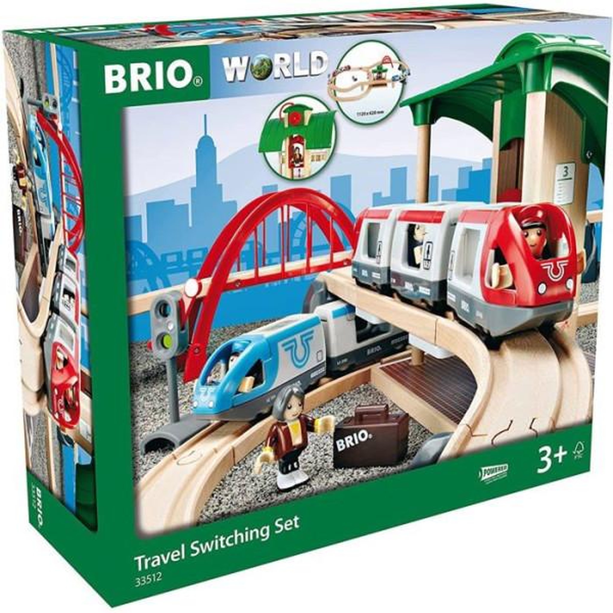 Voir la diapositive 2 : Brio Brio World Circuit Plateforme Voyageurs - Coffret complet 42 pieces - Circuit de train en bois - Ravensburger - Des 3 ans - 3351