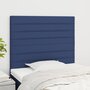 Voir la diapositive 1 : VIDAXL Tetes de lit 2 pcs Bleu 100x5x78/88 cm Tissu