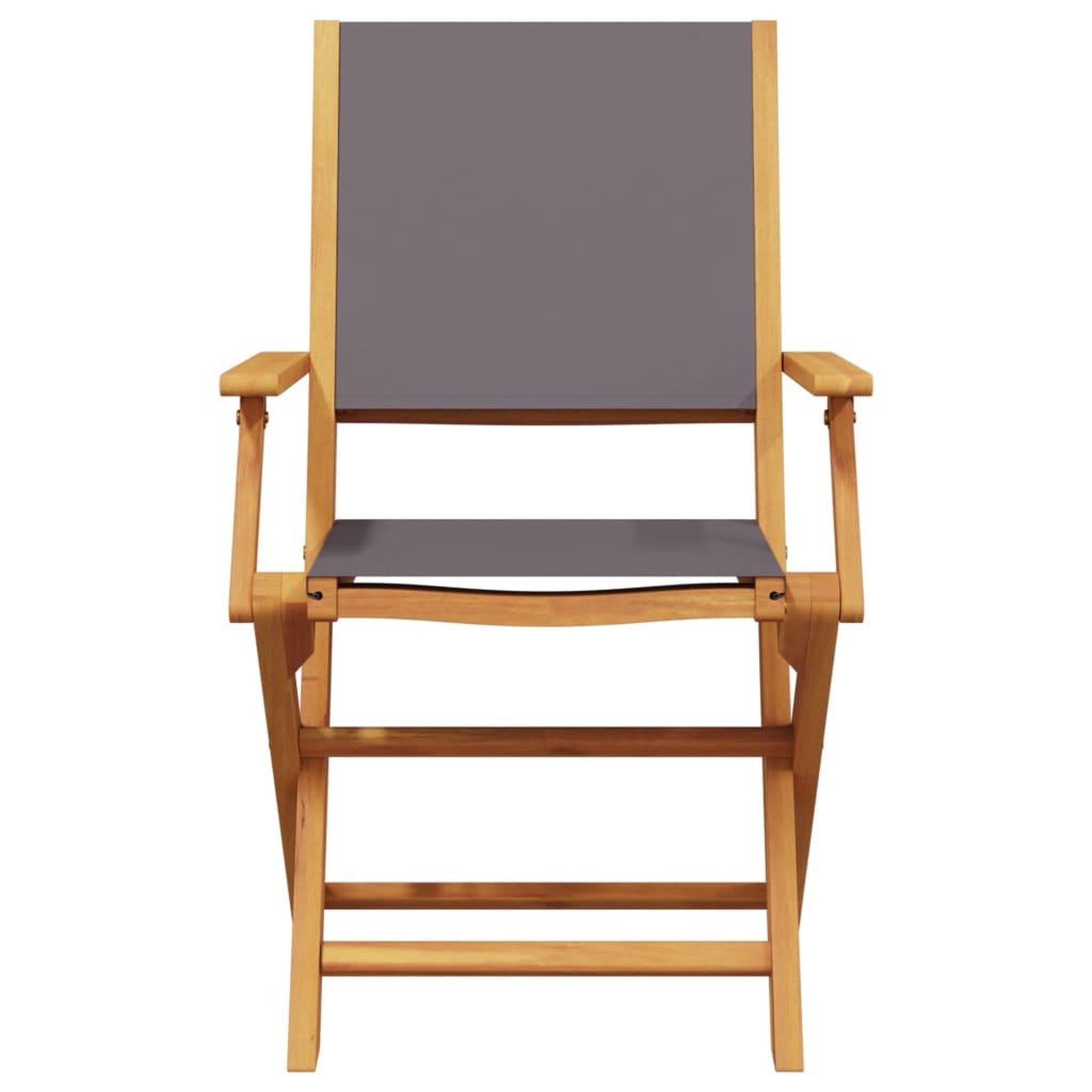 Voir la diapositive 4 : VIDAXL Ensemble de bistro 3 pcs anthracite tissu et bois massif