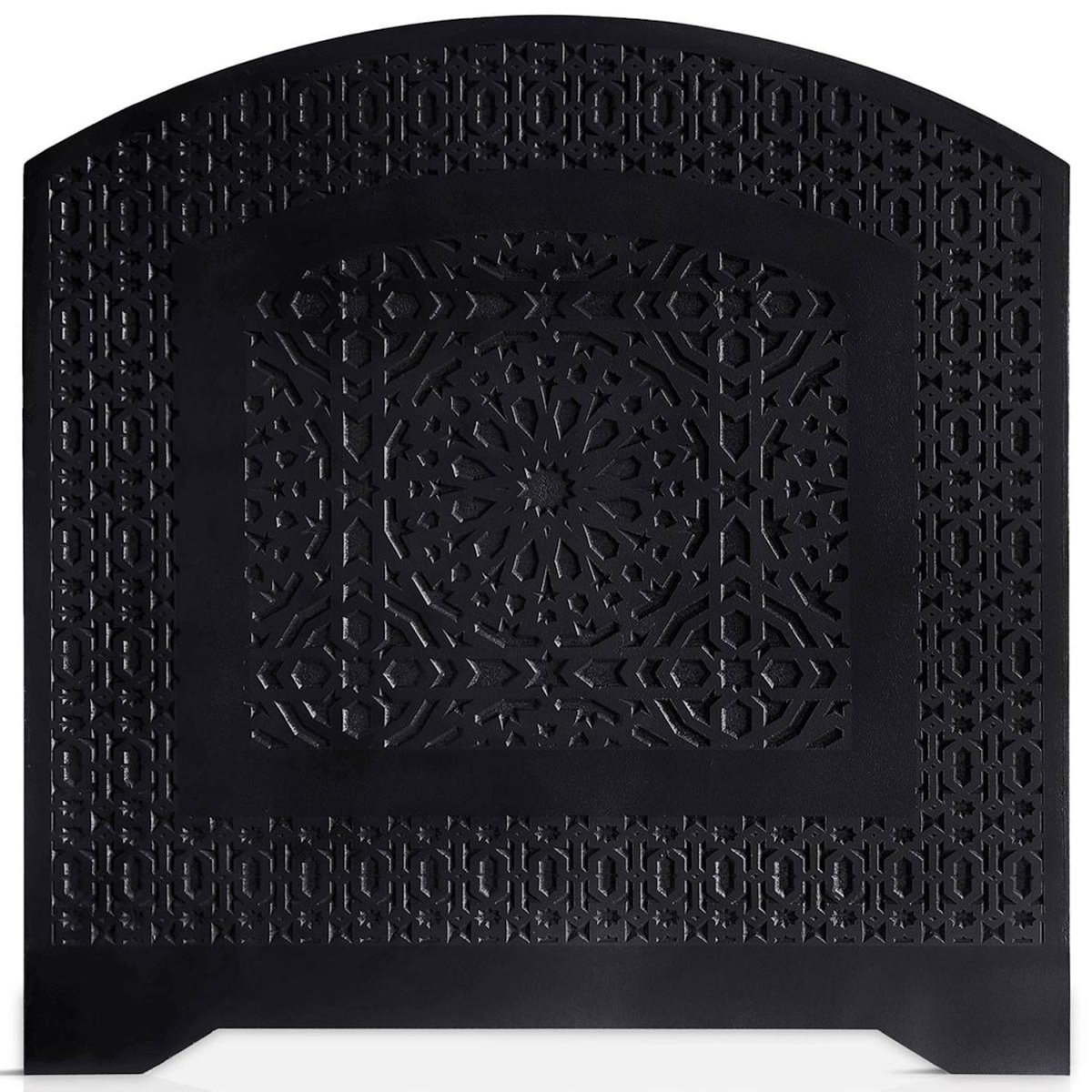 Paris Prix Tête de Lit Orientale en Bois  Sculpté  124cm Noir