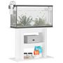 Voir la diapositive 3 : VIDAXL Support pour aquarium blanc 80x35x60 cm bois d ingénierie