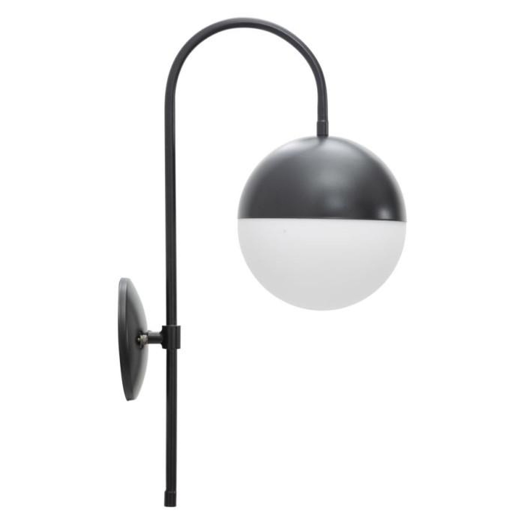 Paris Prix Applique Murale Sphère  Glamy Street  51cm Blanc & Noir