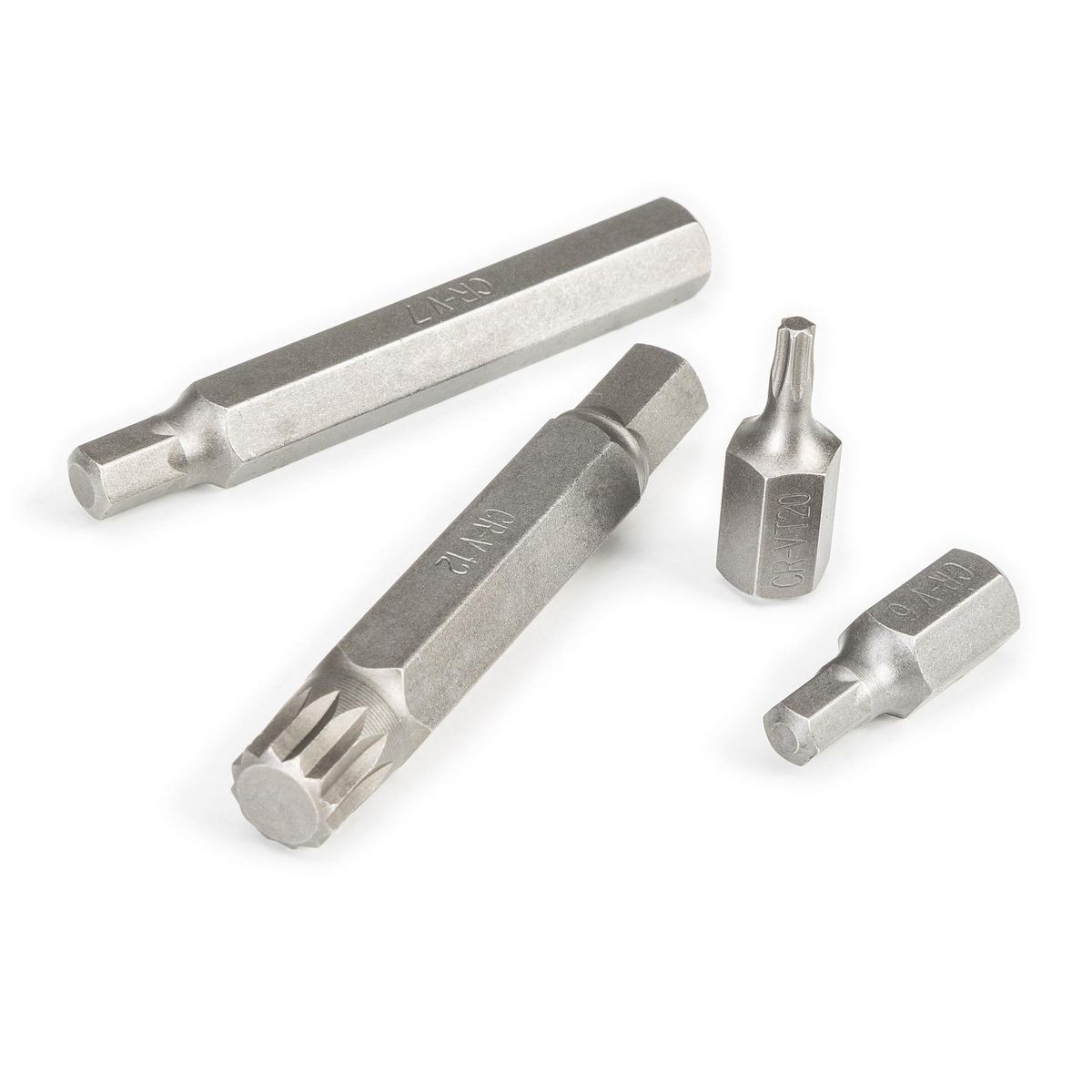 tectake Boîte avec 54 pièces, douilles et embouts torx jeu de 54 pièces rouge