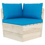 Voir la diapositive 4 : VIDAXL Salon de jardin palette 5 pcs avec coussins bois d'epicea