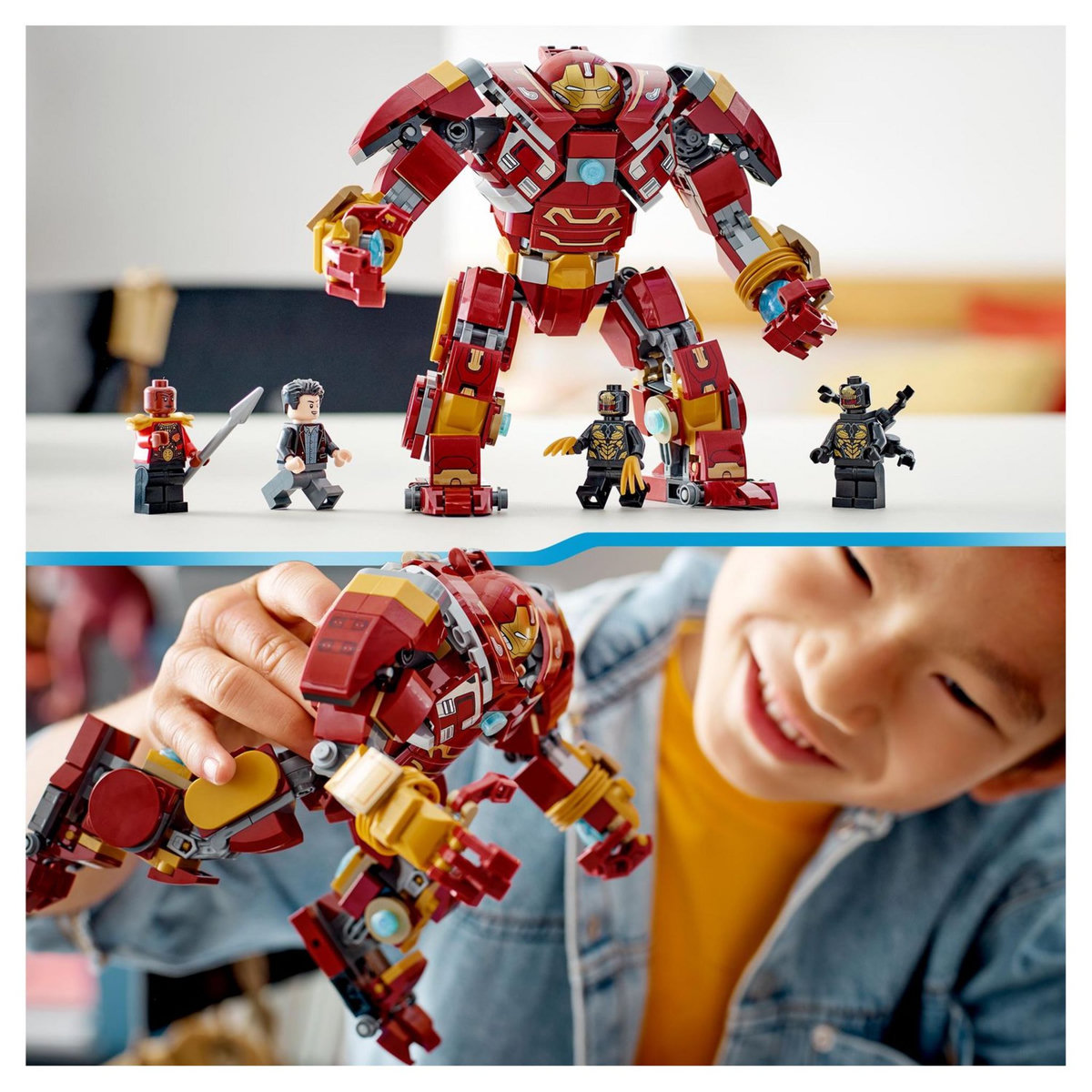 LEGO Marvel Super Heros 76247 Hulkbuster : La bataille du Wakand, Figurine, Jouet à Construire avec Minifigurine Hulk Bruce Banner, Avengers : Infinity War
