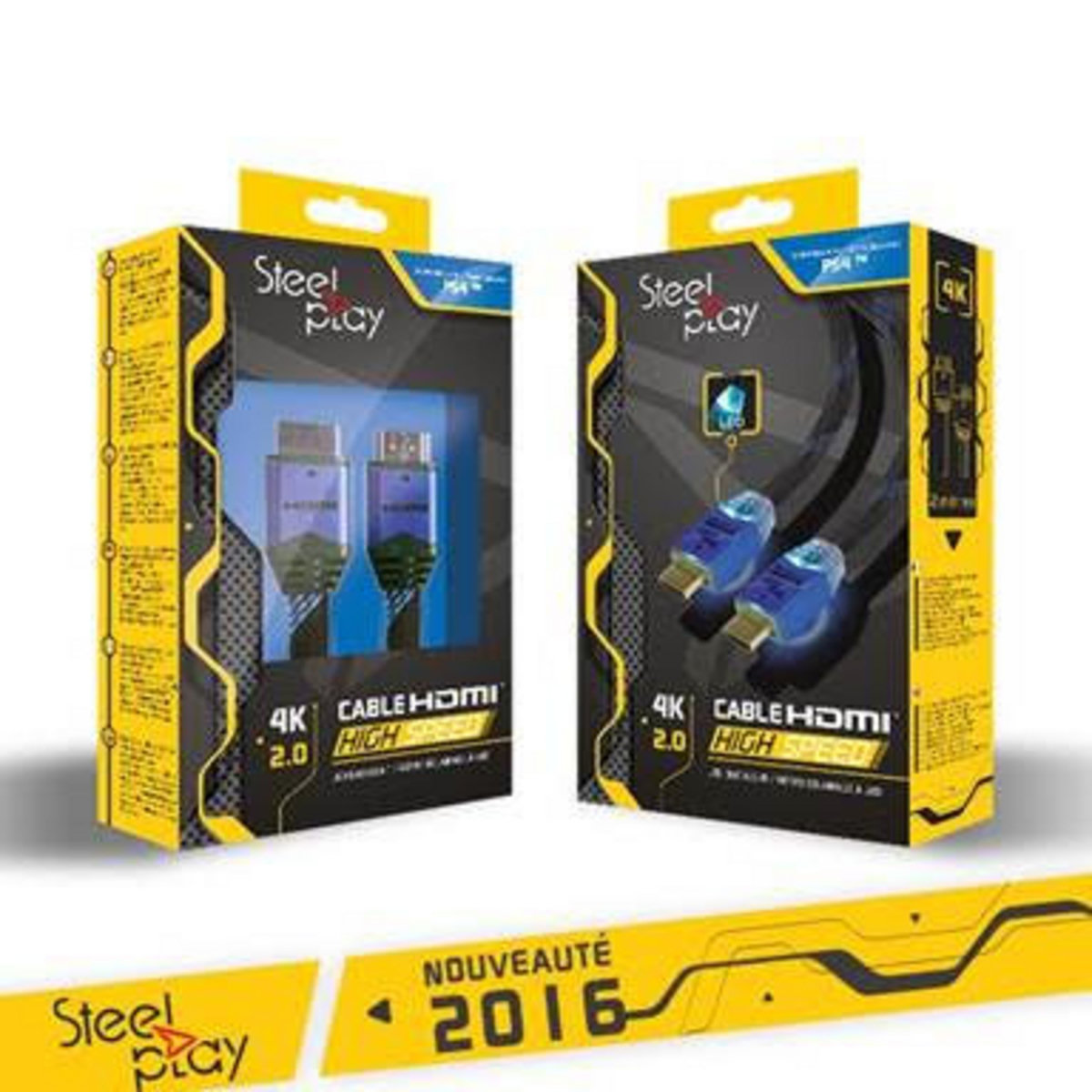 Cable 4K 2.0 HDMI LED PS4