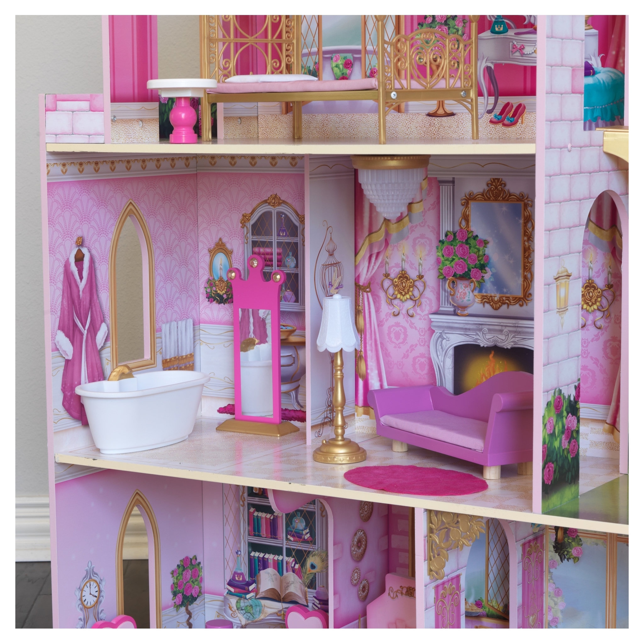 Voir la diapositive 4 : Kidkraft Château de princesse Rose Garden