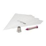 ZENKER Set de poches à douilles, douille et stylo de décoration pour gâteaux Zenker Spécial Football