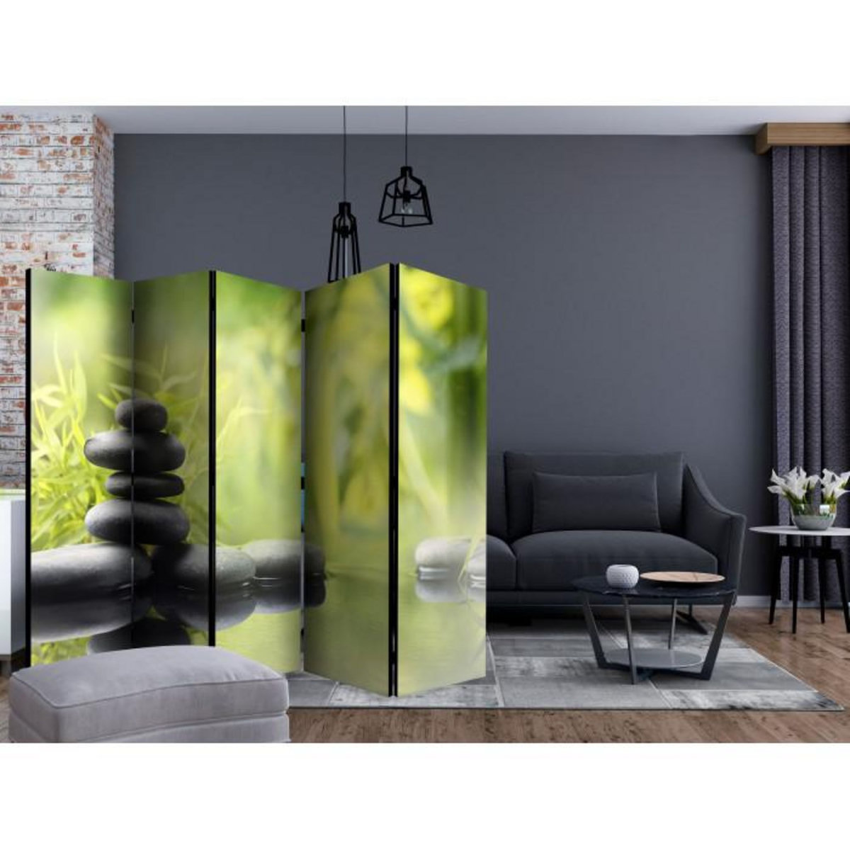 Paris Prix Paravent 5 Volets  Serenity of Nature  172x225cm