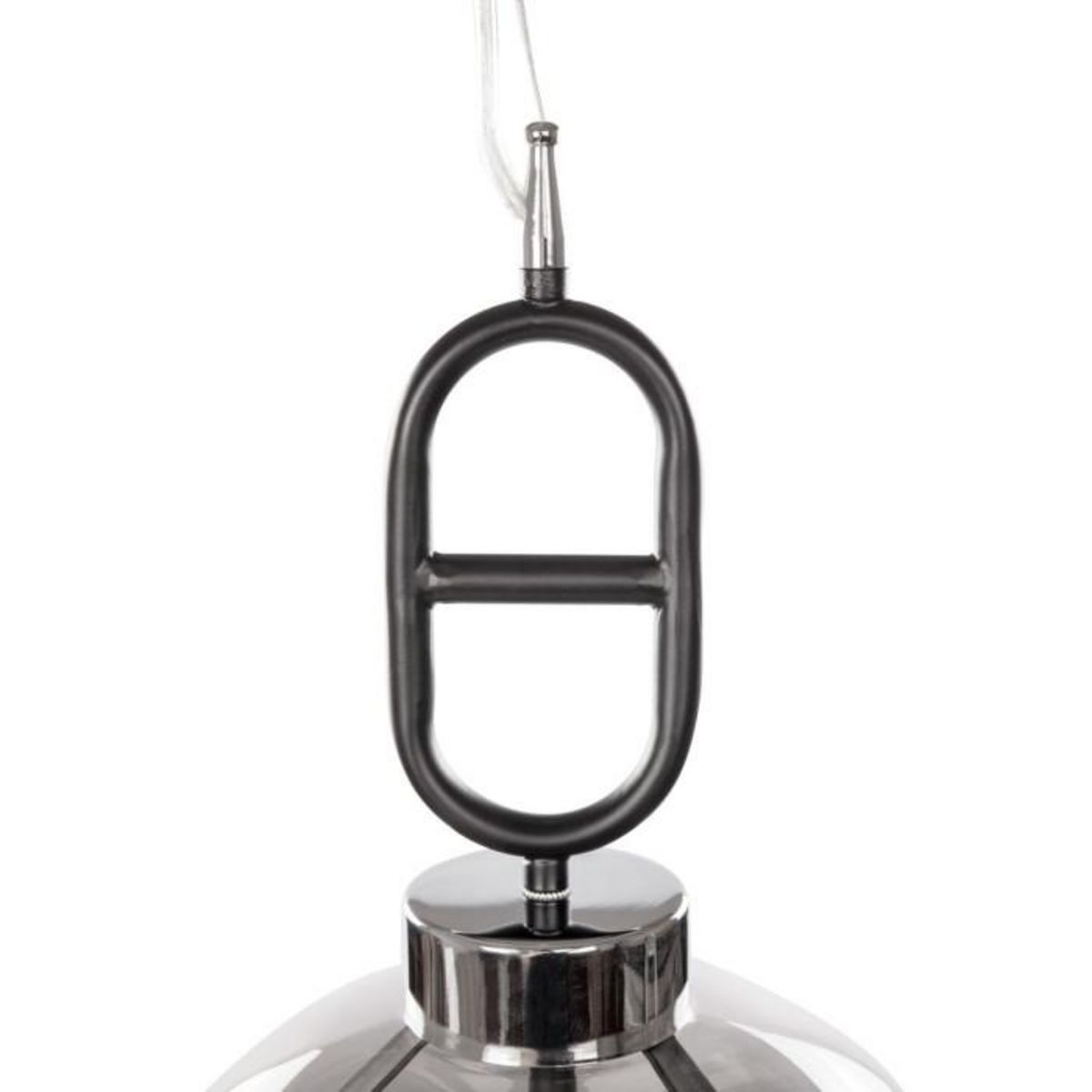 Paris Prix Lampe Suspension Design  Calai  25cm Gris & Noir