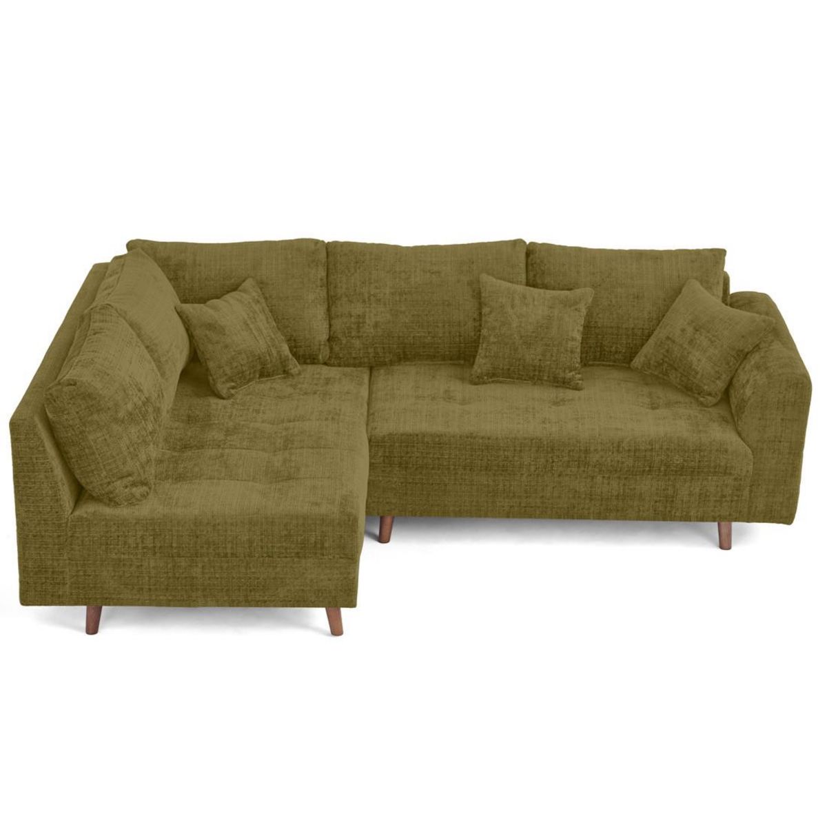 LISA DESIGN Rune - canapé d'angle gauche 4 places en velours texturé