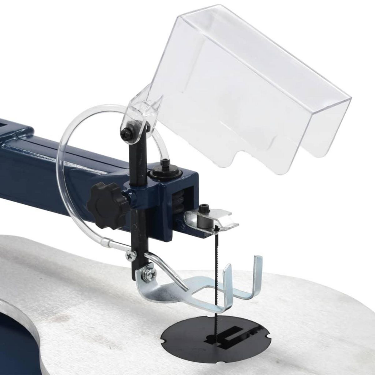 VIDAXL Scie a chantourner electrique avec pedale et lampe LED 125 W