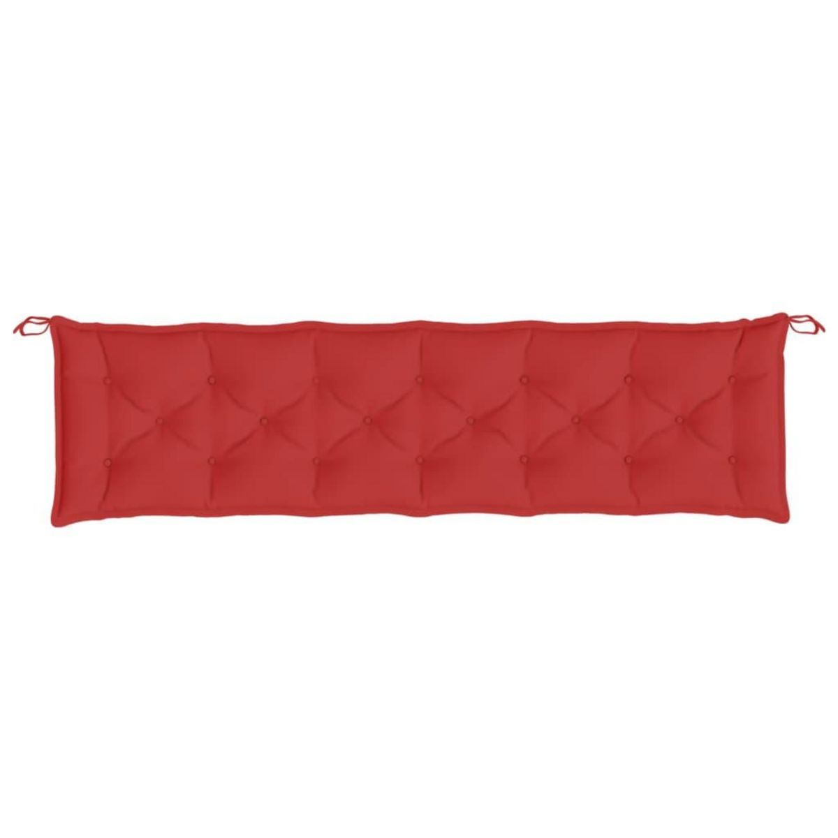 VIDAXL Coussin de banc de jardin rouge 200x50x7 cm tissu oxford
