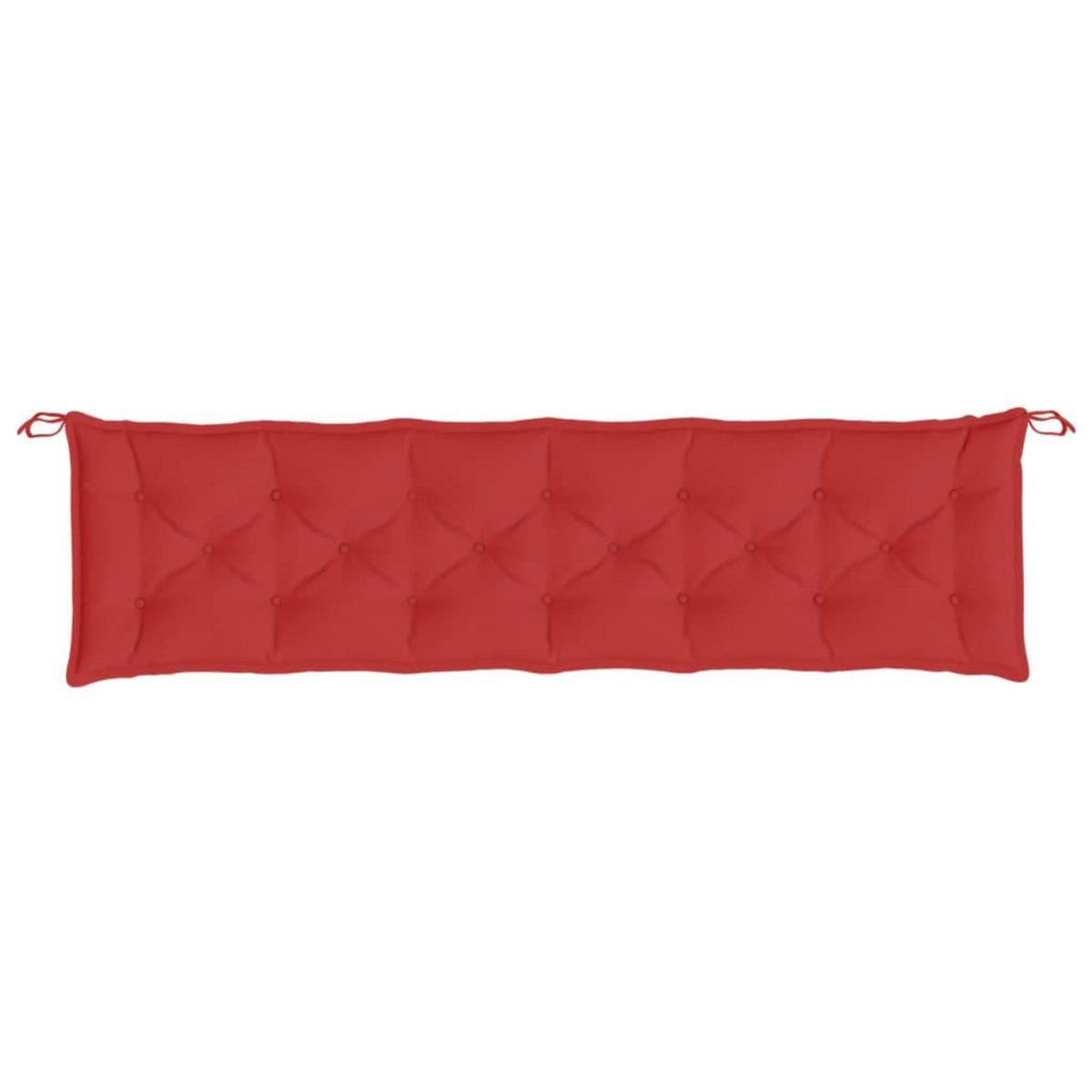 VIDAXL Coussin de banc de jardin rouge 200x50x7 cm tissu oxford