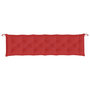 Voir la diapositive 4 : VIDAXL Coussin de banc de jardin rouge 200x50x7 cm tissu oxford