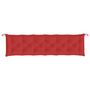 Voir la diapositive 4 : VIDAXL Coussin de banc de jardin rouge 200x50x7 cm tissu oxford