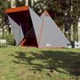 Voir la diapositive 4 : VIDAXL Tente familiale tipi 6 personnes gris et orange impermeable