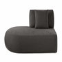 Voir la diapositive 1 : LISA DESIGN Santorini - module d'assise gauche - en tissu texturé