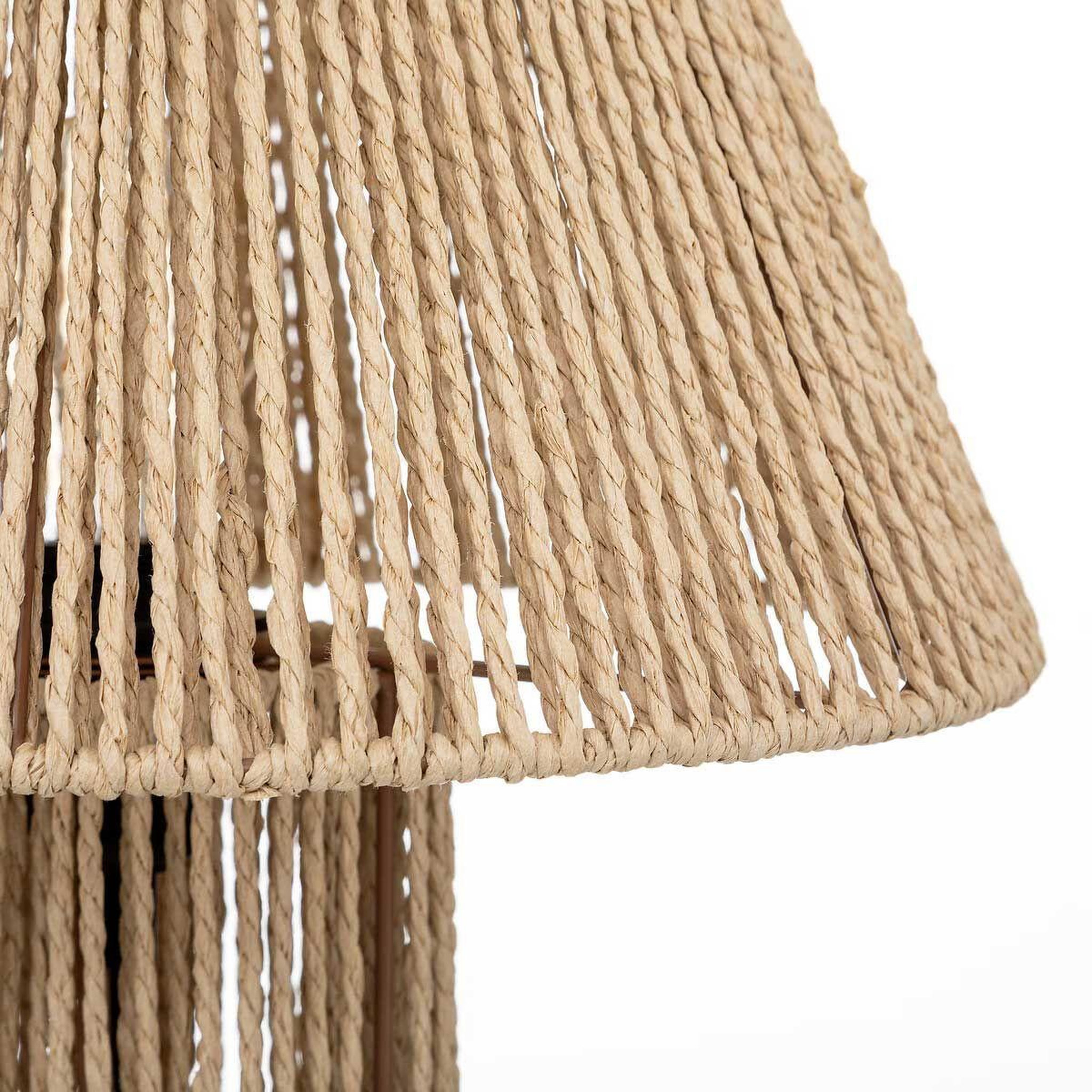Voir la diapositive 2 : ATMOSPHERA Lampe à poser corde  adria  38cm beige
