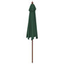 Voir la diapositive 5 : VIDAXL Parasol de jardin avec mat en bois vert 299x240 cm
