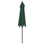 Voir la diapositive 5 : VIDAXL Parasol de jardin avec mat en bois vert 299x240 cm
