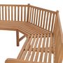 Voir la diapositive 3 : VIDAXL Banc d'angle de jardin 185x185x90 cm bois de teck solide