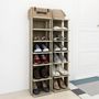 Voir la diapositive 3 : VIDAXL Armoires a chaussures 2 pcs Chene Sonoma 27,5x27x102 cm