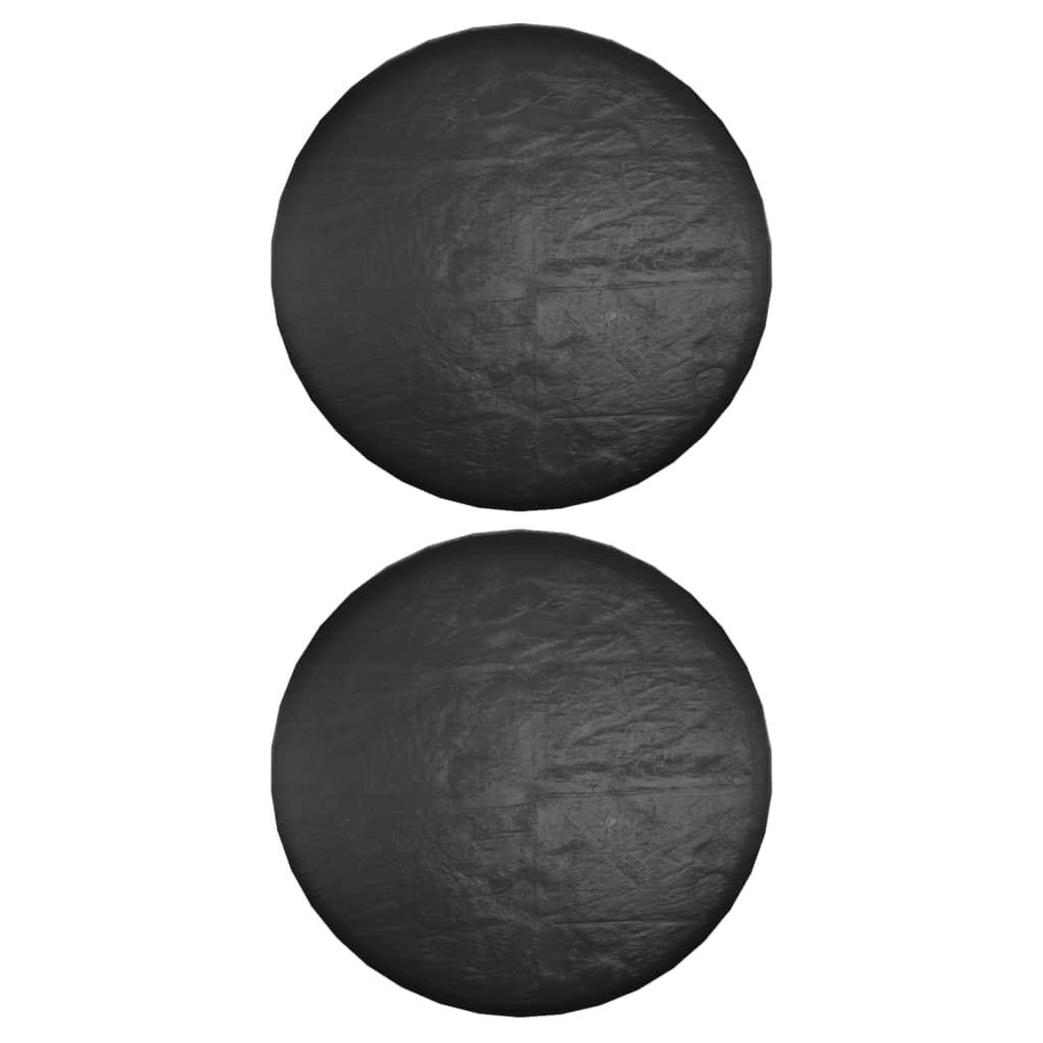 Voir la diapositive 3 : VIDAXL Housses pour salon îlot 2 pcs 8 œillets Ø188x50 cm rond