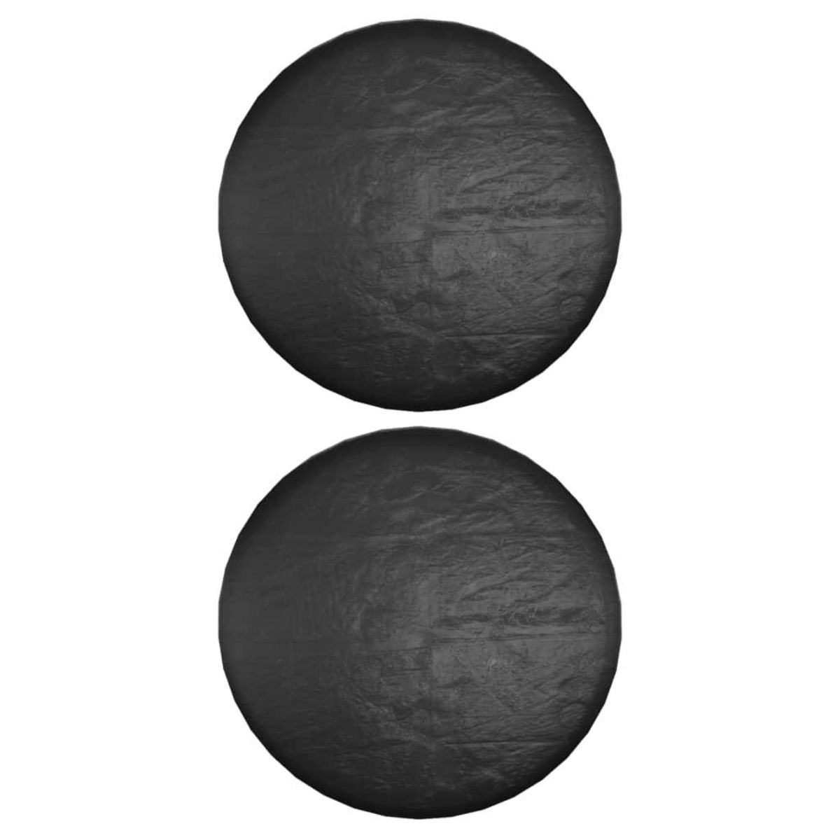 VIDAXL Housses pour salon îlot 2 pcs 8 œillets Ø188x50 cm rond