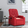 Voir la diapositive 1 : VIDAXL Fauteuil inclinable Rouge Similicuir
