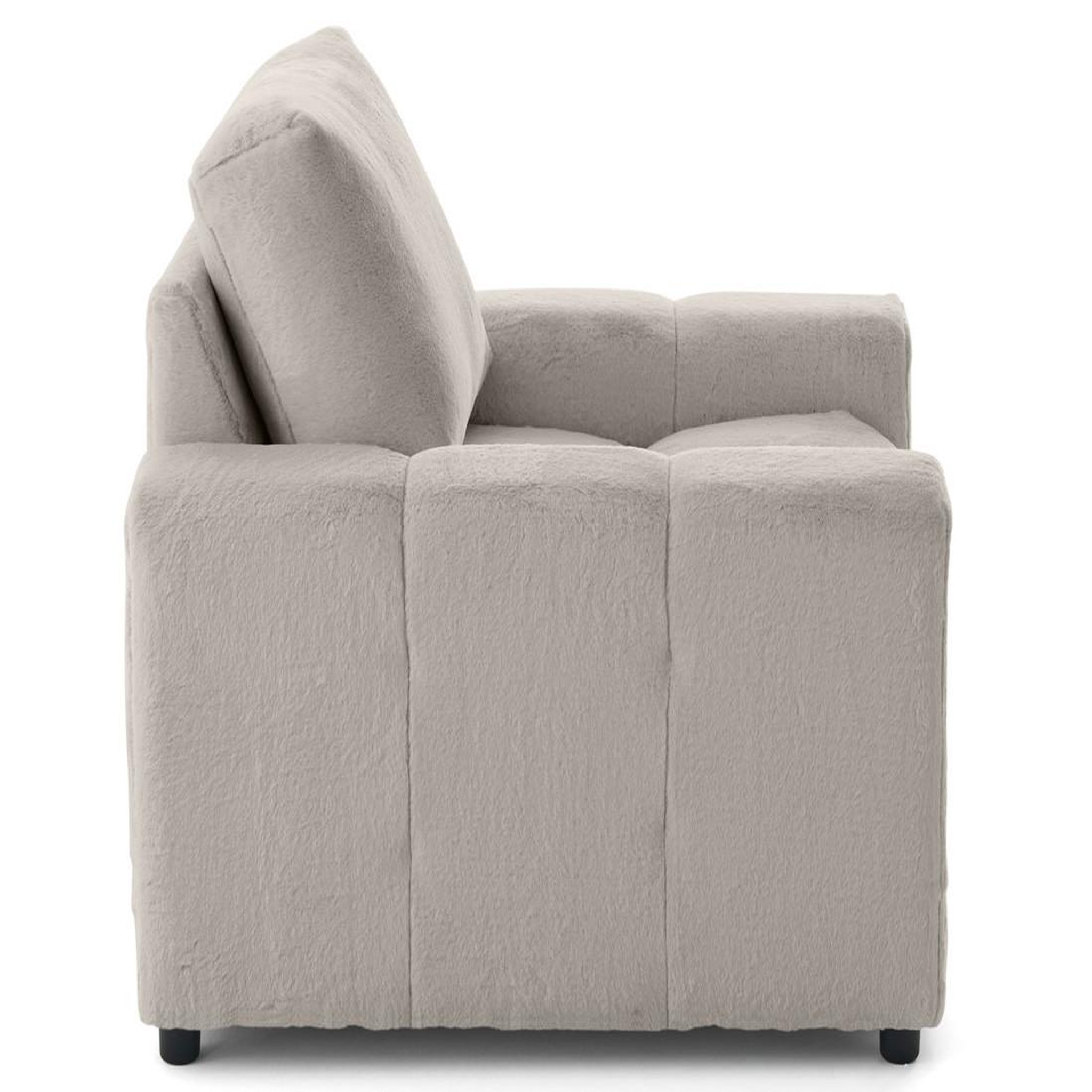 Voir la diapositive 2 : LISA DESIGN Crocus - fauteuil en fausse fourrure