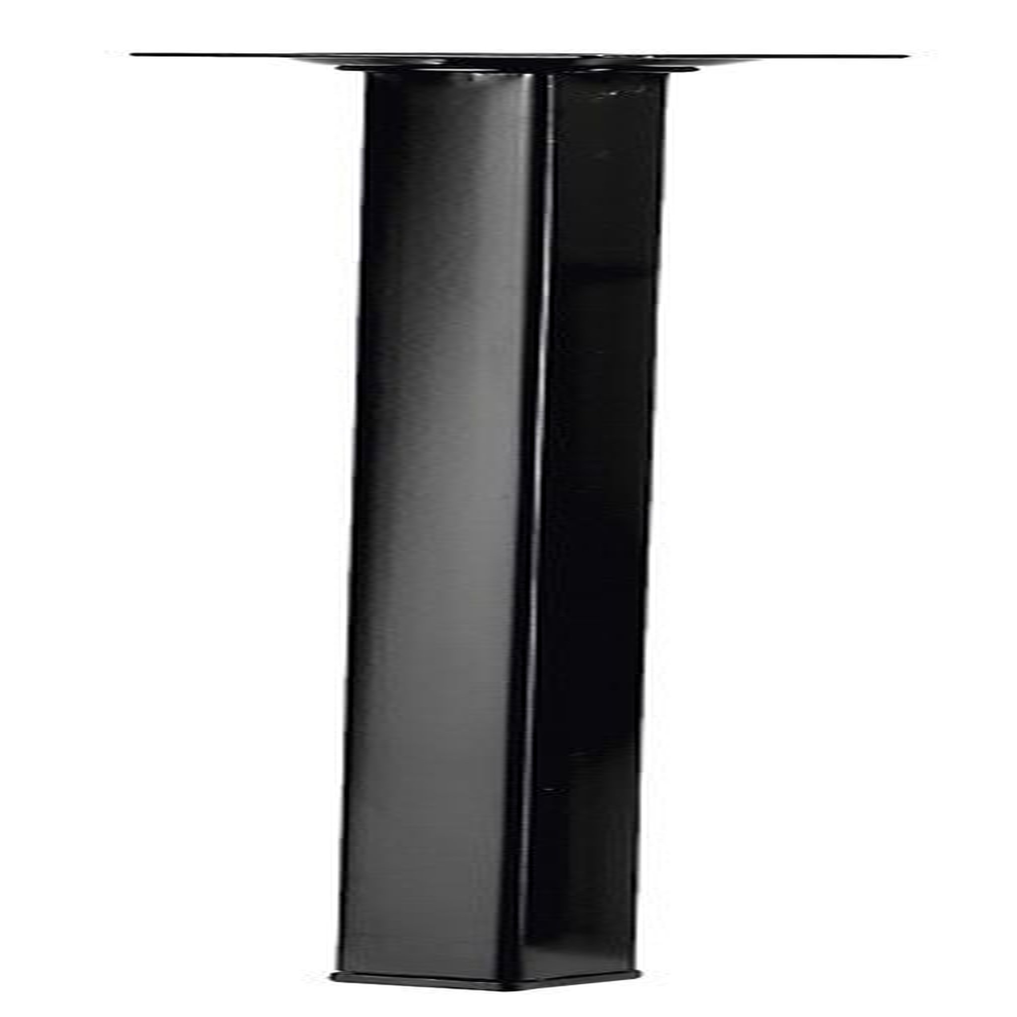 CENTRALE BRICO Pied de table basse carré fixe acier époxy noir, 40 cm