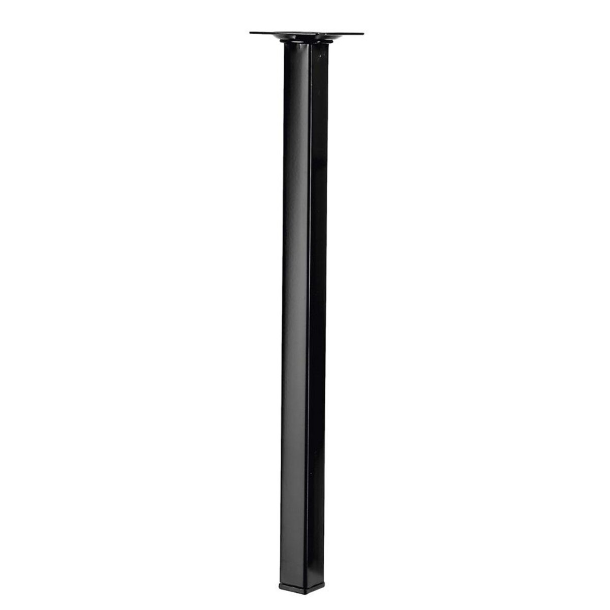 CENTRALE BRICO Pied de table basse carré fixe acier époxy noir, 40 cm