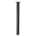 CENTRALE BRICO Pied de table basse carré fixe acier époxy noir, 40 cm