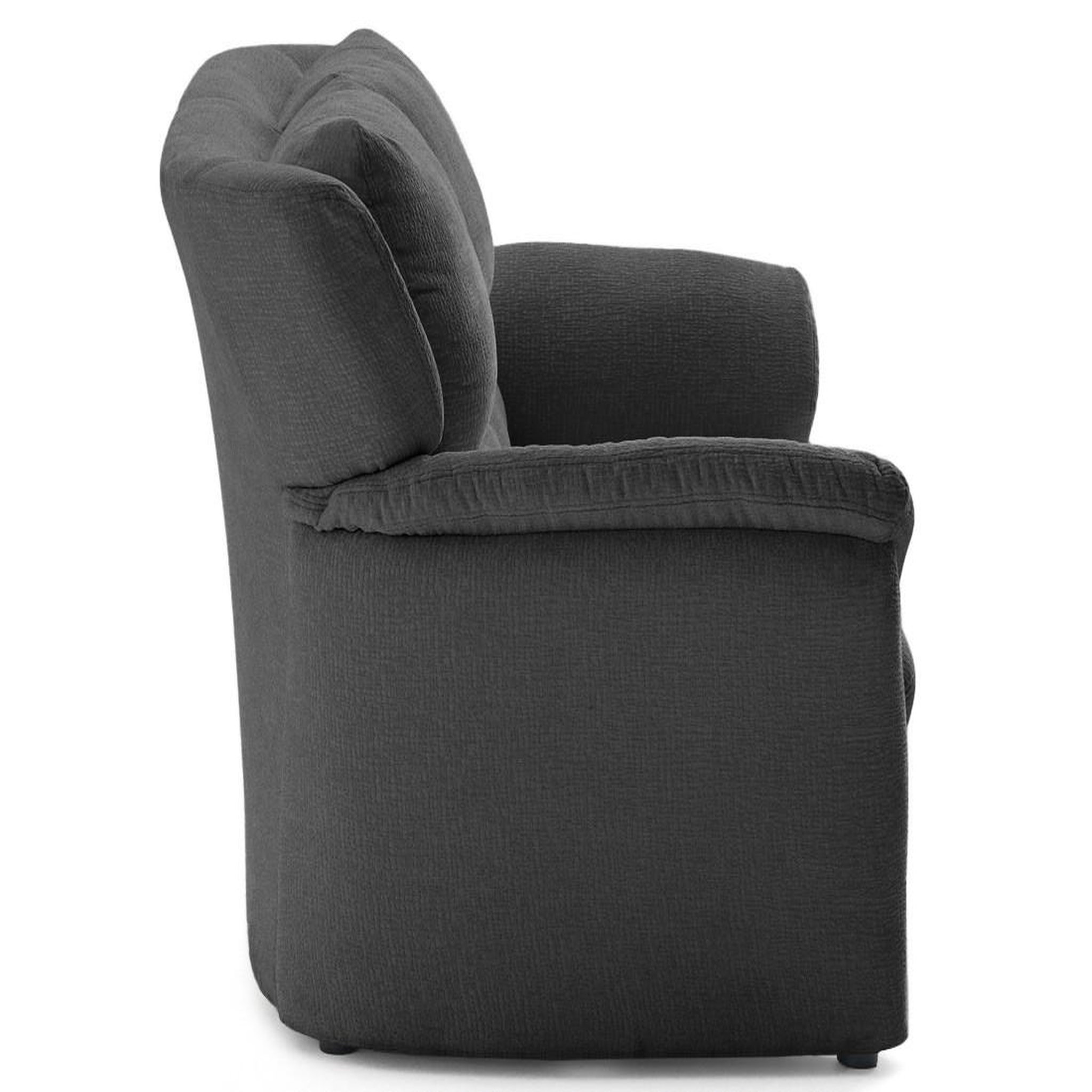 Voir la diapositive 5 : LISA DESIGN Bastille - canapé droit 2 places en tissu velours relief