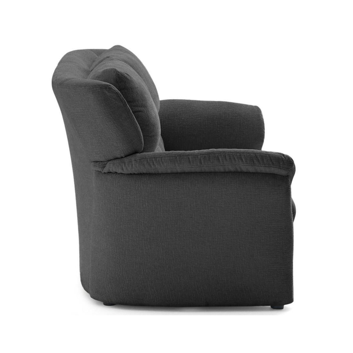 LISA DESIGN Bastille - canapé droit 2 places en tissu velours relief