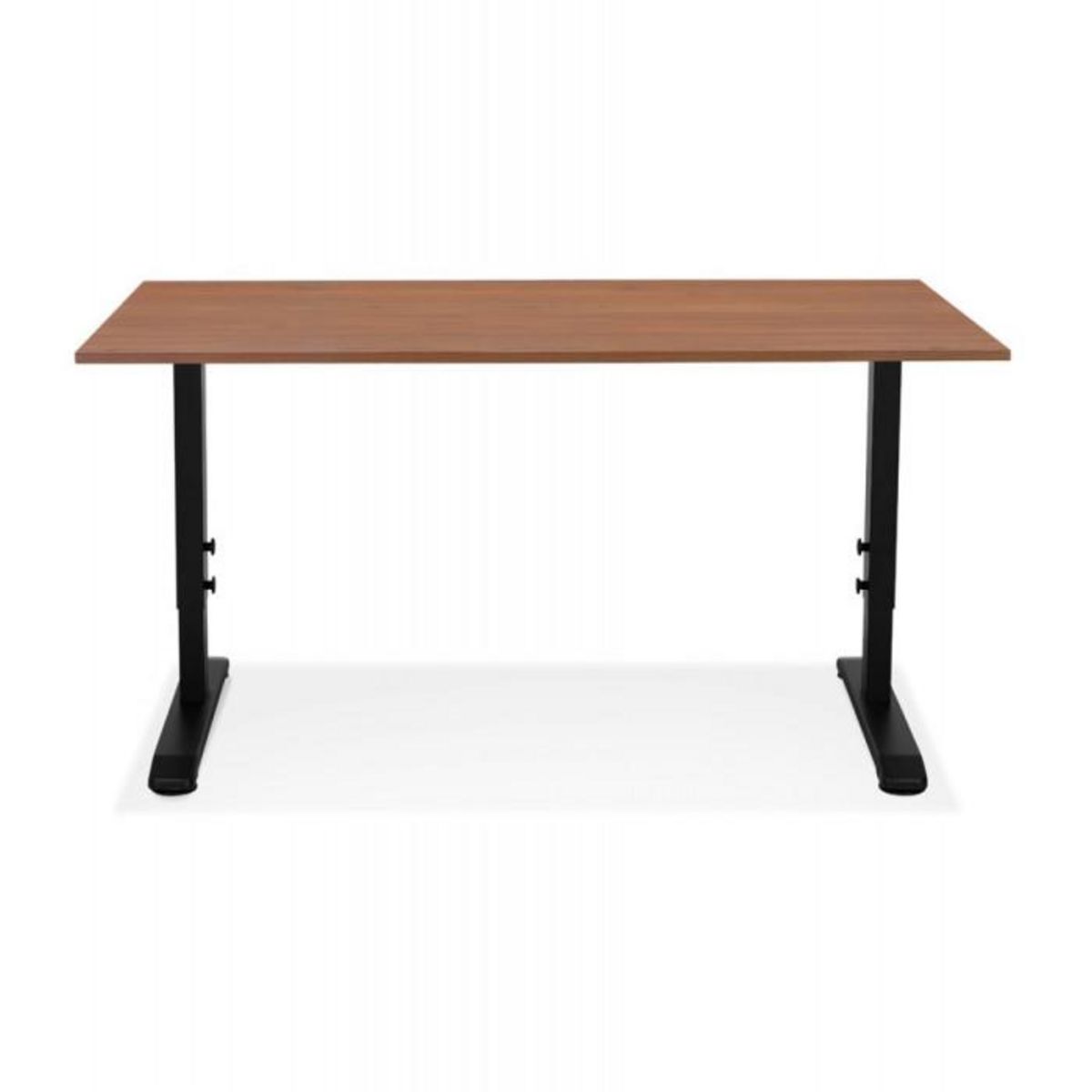 Paris Prix Bureau Hauteur Réglable  Mathew  160cm Noir & Noyer