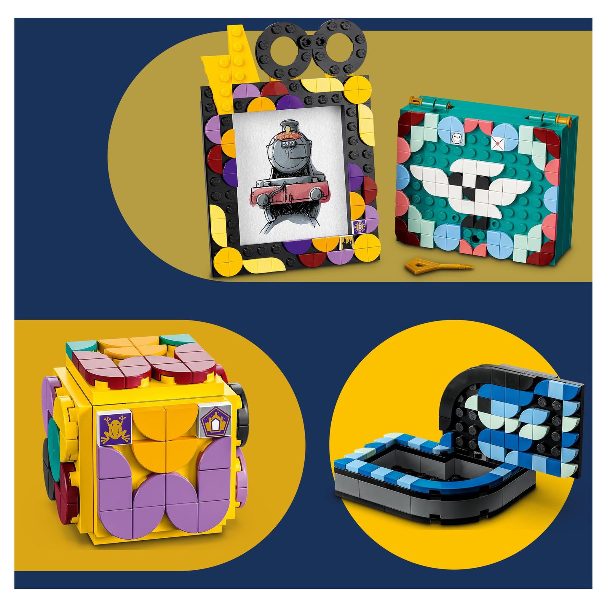 Voir la diapositive 6 : LEGO DOTS 41811 - Ensemble de bureau Poudlard, Accessoires et Fournitures de Rentrée Scolaire, Jouet Harry Potter, Décoration Bureau,