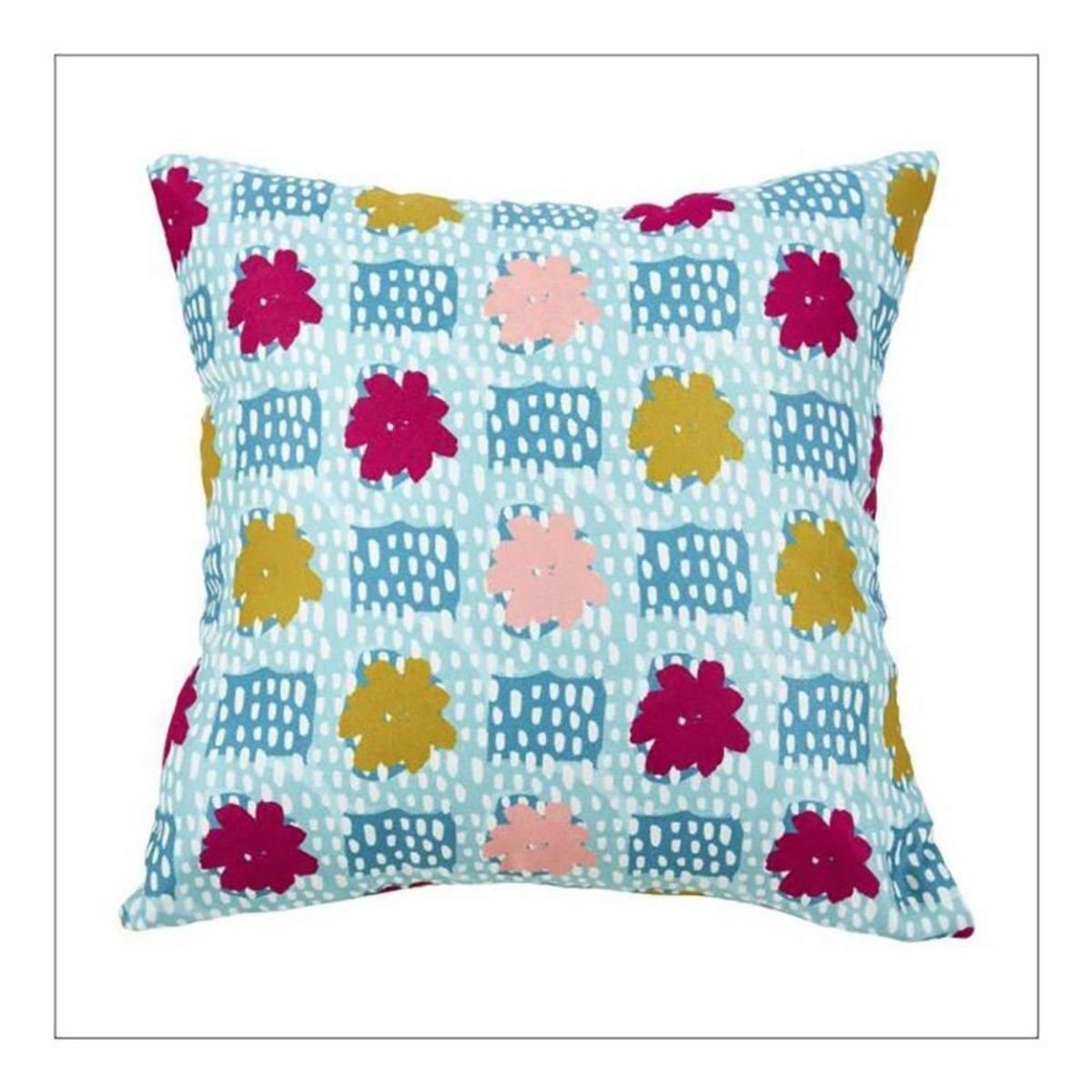 OSTARIA Housse de coussin 40x40 cm Fleurie