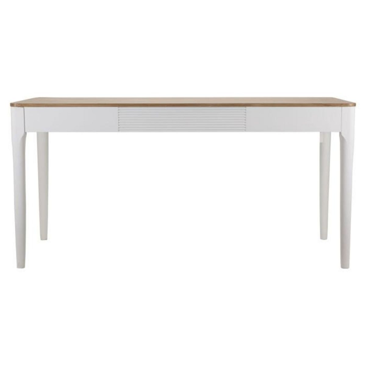 Paris Prix Table à Manger en Bois  Matera  180cm Blanc & Naturel