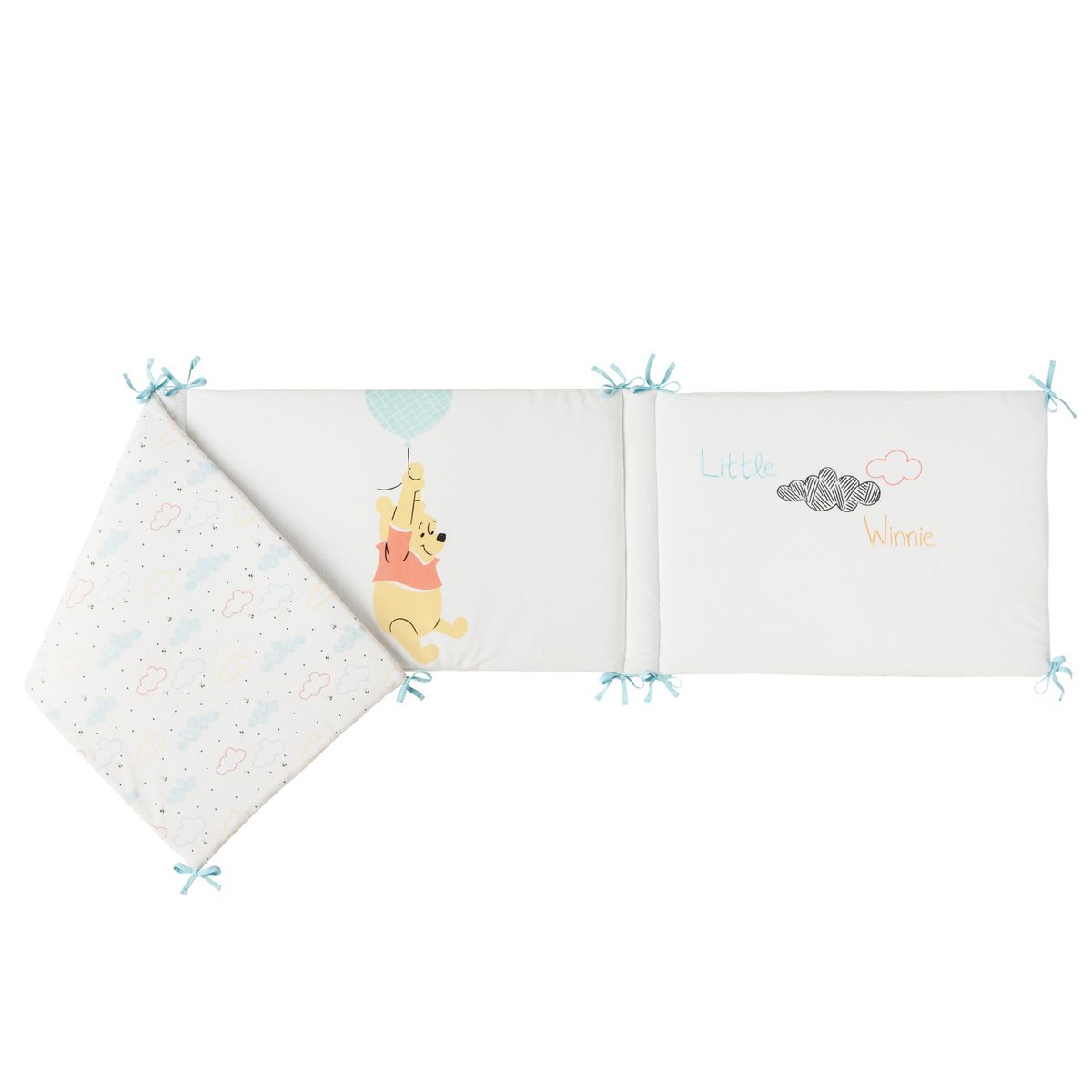 Babycalin Tour de lit bébé en velours Disney - 40 x 180 cm - Winnie