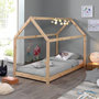 Voir la diapositive 2 : Paris Prix Lit Enfant Design  Cabane  90x200cm Naturel