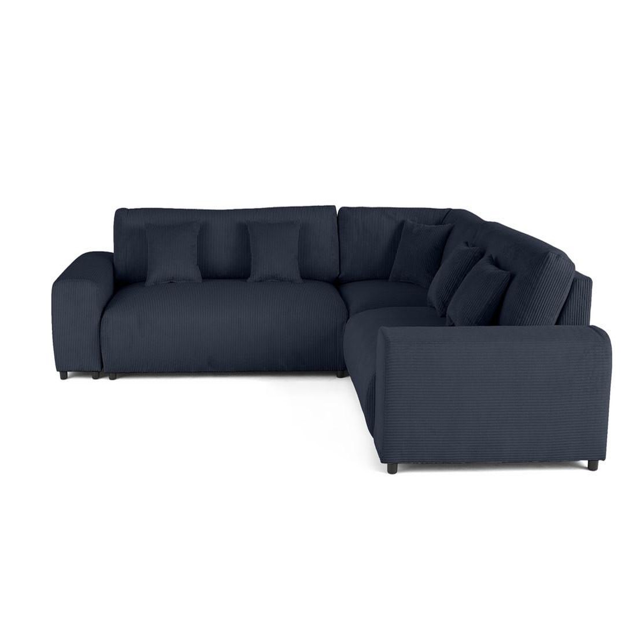 Voir la diapositive 1 : LISA DESIGN Garance - canapé modulable d'angle droit - 5 places - en velours côtelé
